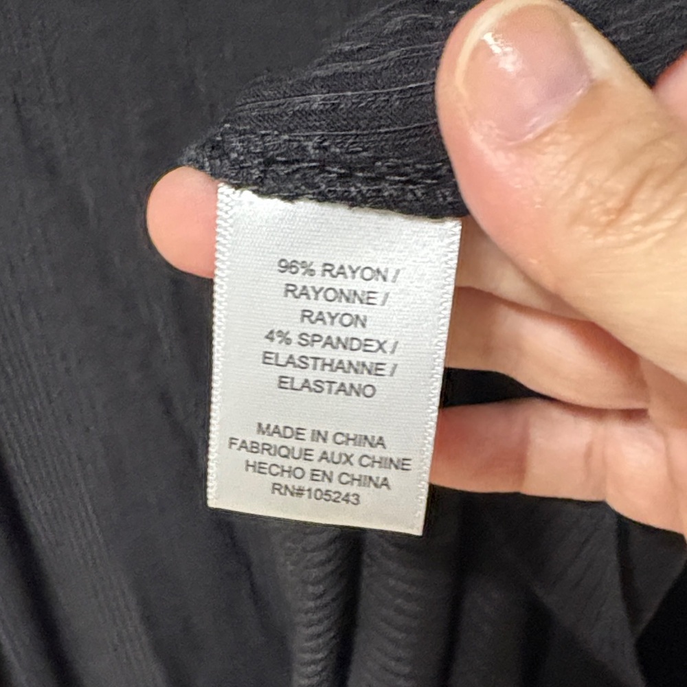 bobeau Black Ribbed Open Cardigan - Picture 3 of 3